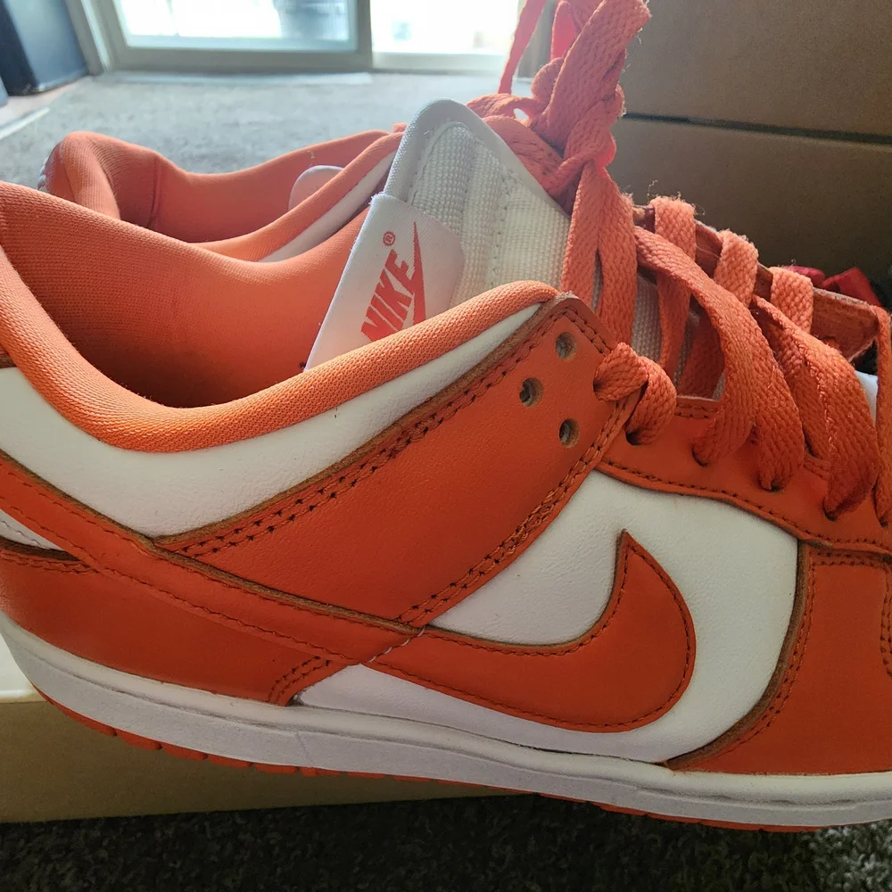 Nike Orange and White Sneakers - Picture 1 of 4
